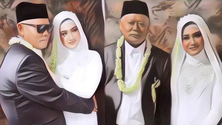 Heboh! Seorang Kakek Nikahi Gadis 18 Tahun, Warganet: Yang Muda Kalah Sama Yang Mapan