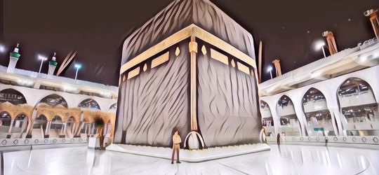 Merinding Abis! Seperti Inilah Penampakan Langsung dari Depan Ka'bah yang Berhasil Tertangkap Kamera Salah Satu TKI Arab
