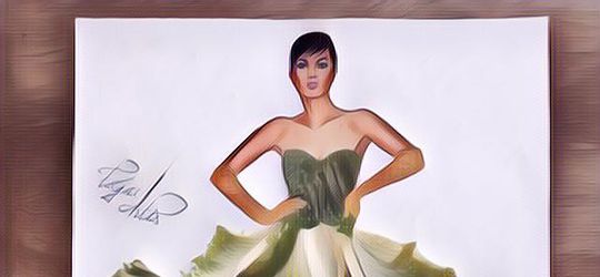 Pelajar Ini Bikin Sketsa Fashion Dari Makanan… Hasilnya Menakjubkan!