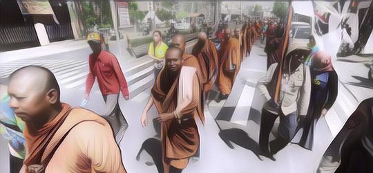 Waisak Selesai, Biksu Thudong Pulang ke Thailand Naik Pesawat Terbang