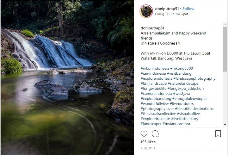 1. Curug Tilu Leuwi Opat