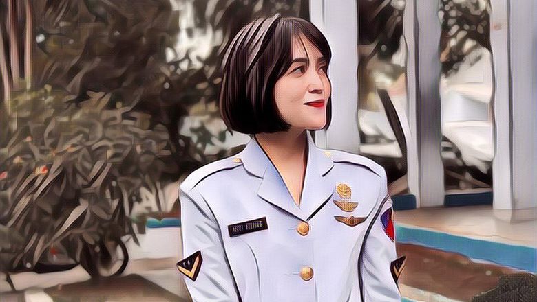 Begini Cantiknya 4 Potret Cantik Asha Ramadia, Anggota TNI AU yang Disebut Mirip Chef Renatta!