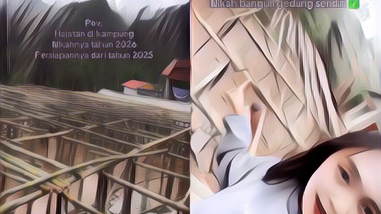 Viral Seorang Wanita Jawa Rela Bangun 'Gedung' Sendiri untuk Venue Pernikahan