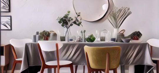 10 Ide Desain Ruang Makan Bergaya Mid Century Modern Bernuansa Kayu