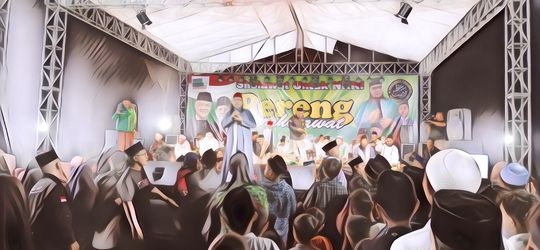 Demi Ganjar-Mahfud MD, Jamaah Mafia Sholawat Padati Kulon Progo dengan Lantunan Doa