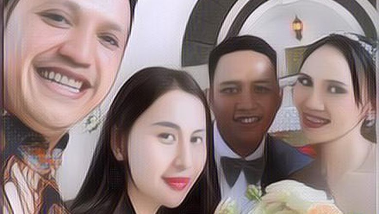 Foto-foto Pernikahan Bharada E di Gereja Katolik Manado