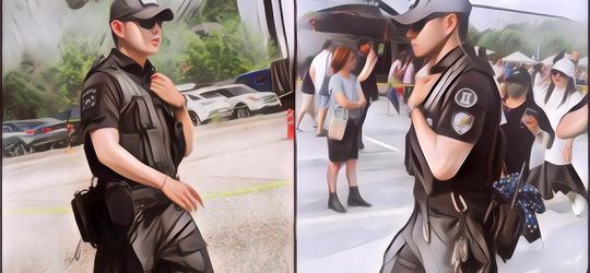 Potret V BTS Pakai Seragam Militer Warna Hitam Bikin Warganet Gemes, Ganteng Bangett!