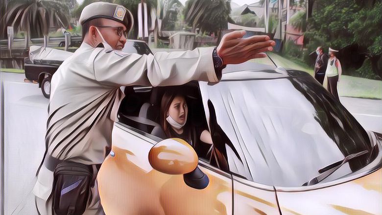 Ayu Ting Ting Kena Tegur Operasi Ganjil Genap Kota Bogor, Petugas Satpol PP Dihukum Push Up