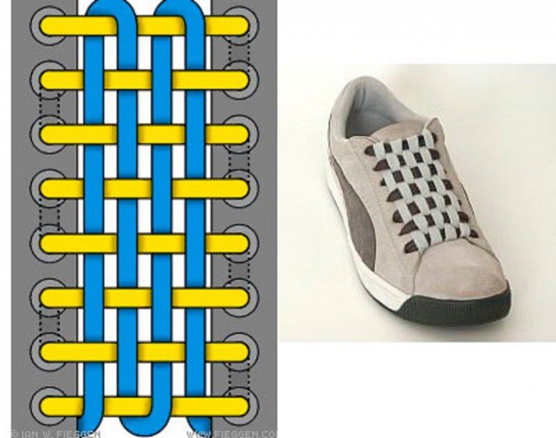 7. Checkerboard Shoelace