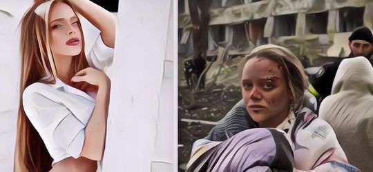 Potret Wanita Hamil yang Terkena Bom Rusia, Ternyata Seorang Beauty Blogger