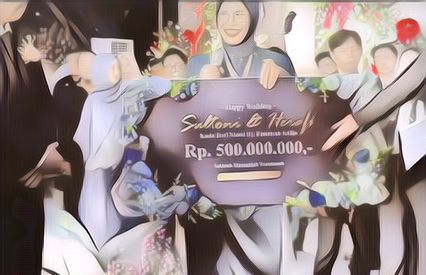 Bikin Melongo, Pernikahan Sultan Madura Ini Beri Hadiah Amplop Rp 500 Juta