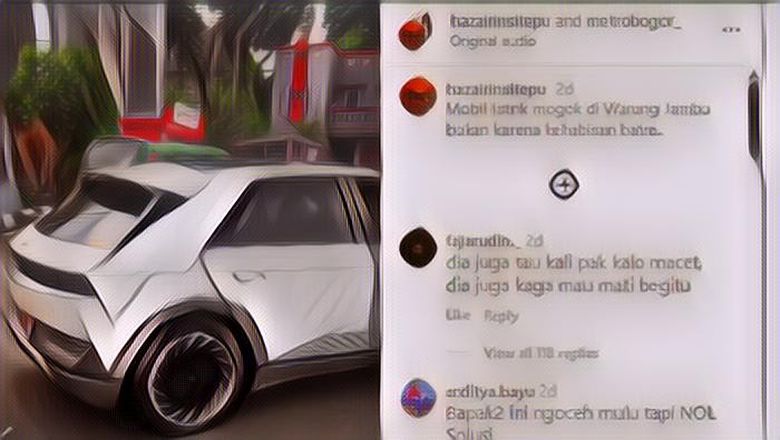 Heboh Ada Mobil Hyundai Ioni1 5 Mogok di Tengah Jalan Bogor Hingga Bikin Macet