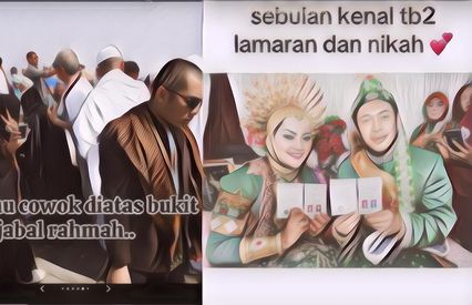 Viral Wanita Bertemu Jodohnya di Jabal Rahmah, Tempat Adam dan Hawa Bertemu Pertama Kali