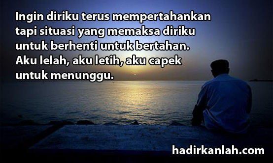 Saat kalian lelah, gambar kata-kata cinta ini pas dibagikan.