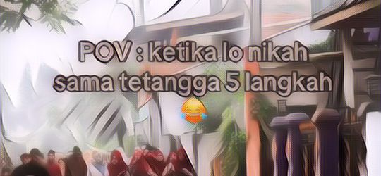 Viral Wanita Menikah Bertemu Jodohnya Hanya Lima Langkah dari Rumah