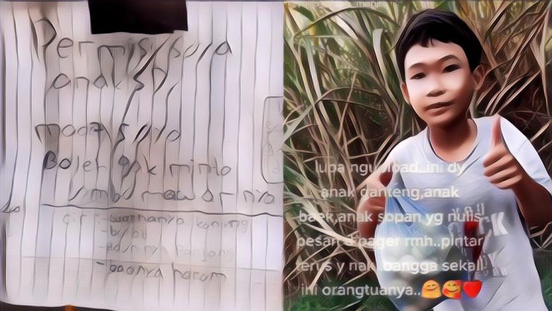 Mengagumkan! Bocah Ini Tak Mau Mencuri, Begini Caranya Meminta Izin Tetangga Saat Mengambil Jambu