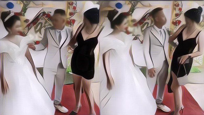 Resepsi Belum Selesai! Pria Ini Langsung Diceraikan Istri Gara-gara Peluk Wanita Seksi Di Pelaminan