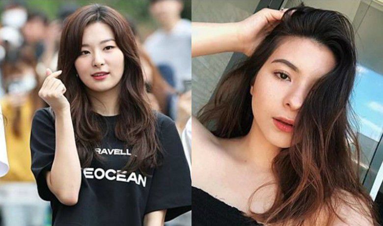 Shaloom Razade dengan Seulgi Red Velvet
