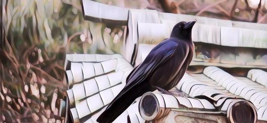 Seekor Gagak Terekam Curi Kartu Kredit di Stasiun Kereta