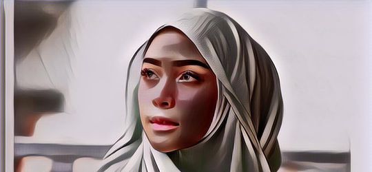 Bahan Kain Untuk Jilbab Segi Empat, Fashionable