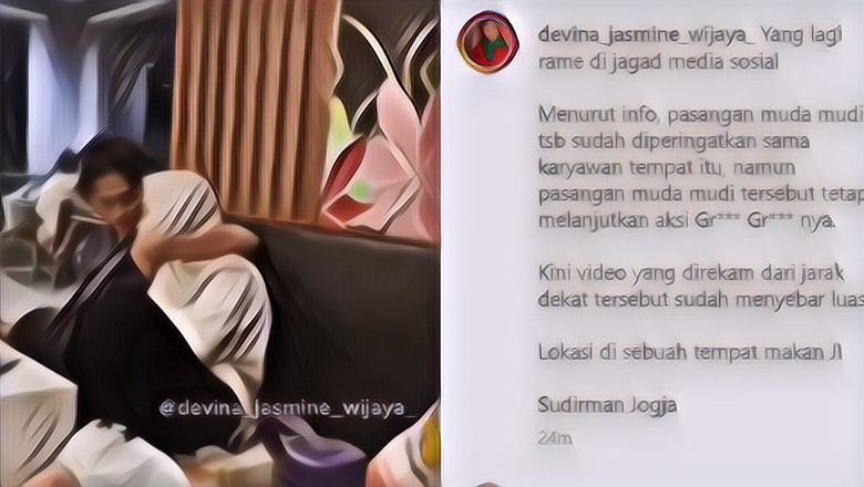 Heboh Ada Pasangan Muda Lakukan Grepe-Grepe di Sebuah Rumah Makan di Jogja
