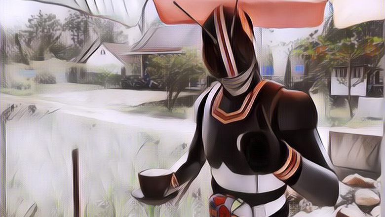 Kisah Satria Baja Hitam Yang Banting Setir Jadi Pedagang Cendol Akibat Pandemi