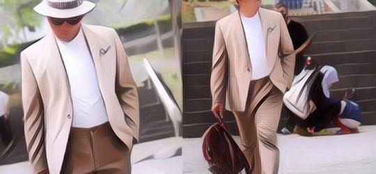 Ridwan Kamil Ikutan Tren Catwalk di Citayam Fashion Week Bareng Abang-Abang Ojol