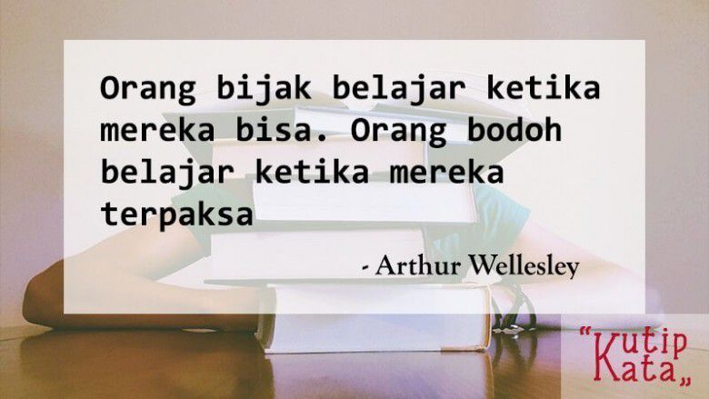 Perbedaan antara orang bijak dan bodoh.