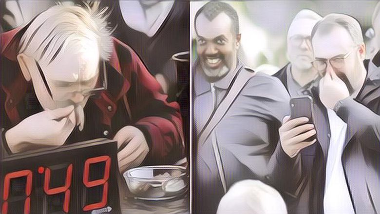 Gak Habis Pikir! Pria Ini Cetak Rekor Dunia Setelah Makan 'Ikan Busuk' Terbanyak Dalam Satu Menit