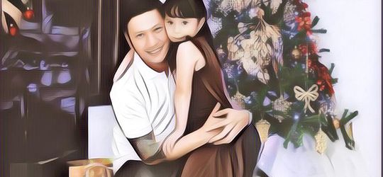 Sambil Kenakan Baju AC Milan Gading Marteen Unggah Ucapan Selamat Natal di Medsos Pribadinya