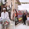 Heboh Pasangan Berjodoh Hanya 5 Langkah dari Rumah, Sang Pengantin Diarak Pakai Gerobak