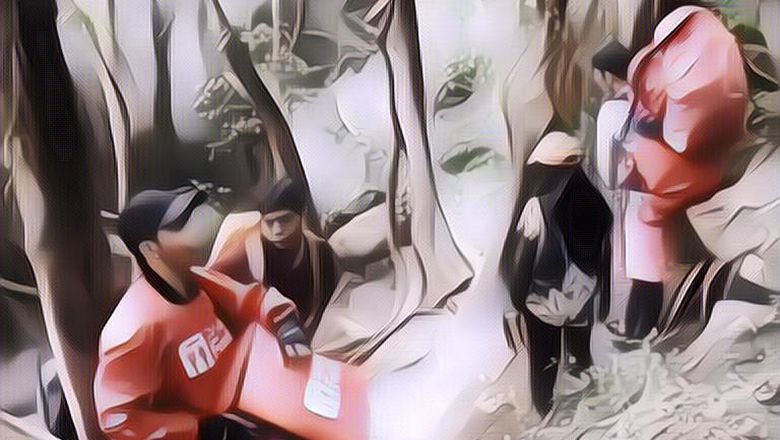 Mantul, Ada Ojol Antar Makanan Sambil Daki Gunung Gede Pangrango