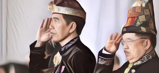 Presiden Jokowi Pakai Baju Adat Kalimantan Timur Saat Hadiri HUT RI di IKN