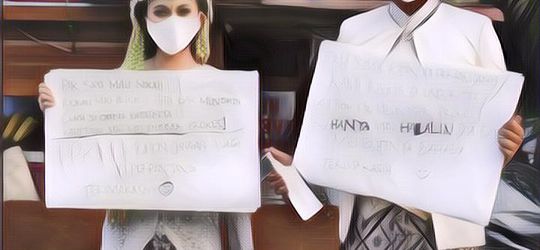 Viral 5 Potret Pasangan Yang Prewedding Di Jalan Sambil Protes PPKM Diperpanjang