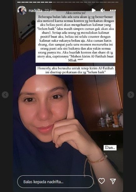 # Menaklukkan Haters Ala Nadya Arifta