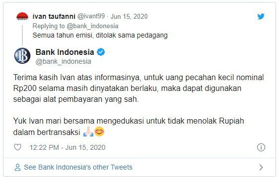 Penjelasan Bank Indonesia Tentang Uang Koin Rp 1.000 Kelapa Sawit