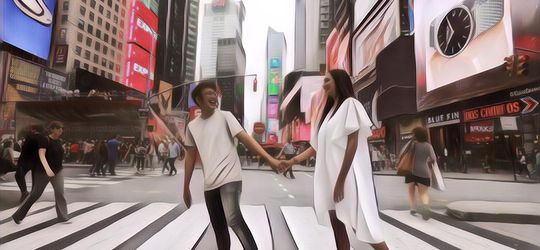 Dimas Syuting di New York, Nadine Nyusul... Netizen: Pasangan Idola