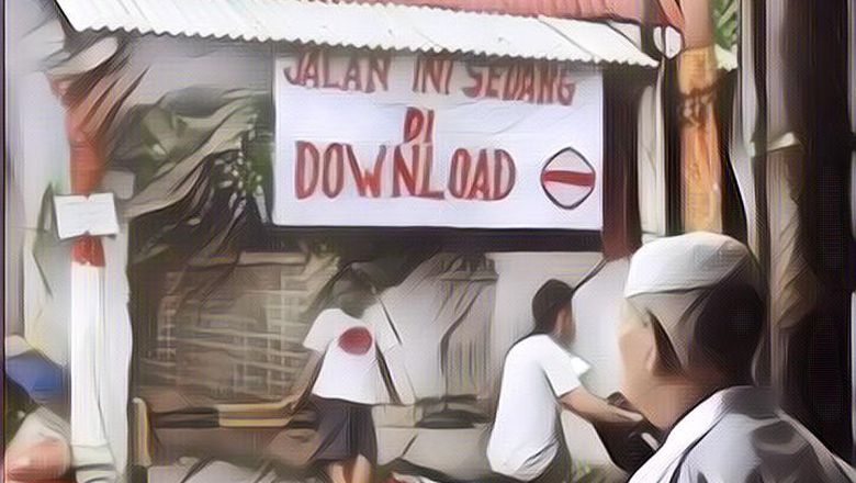 Sederet Spanduk Lockdown ala Netizen +62, Bikin Gemes Deh!