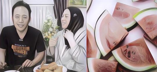 Denny Cagur Dan Shanty Coba Makan Semangka Goreng Indosiar Yang Viral, Beneran Enak Gak Yah?