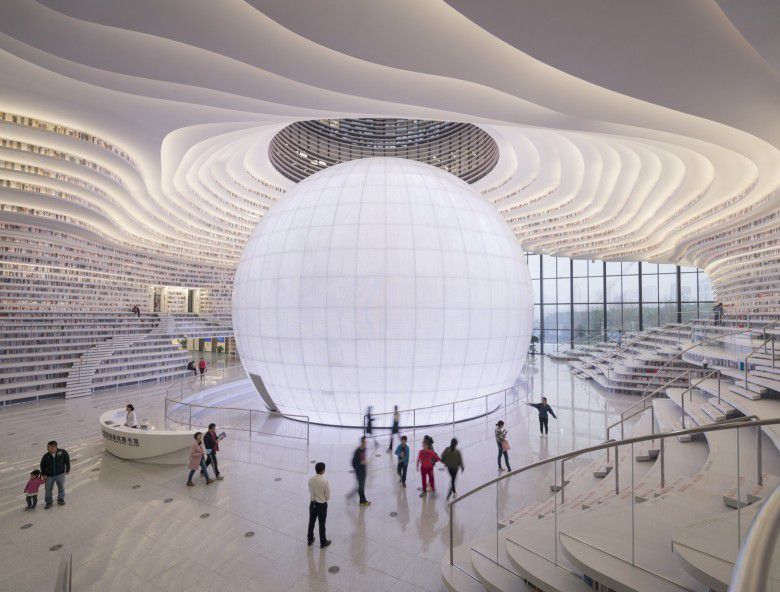 1. Tianjin Binhai Library di Cina