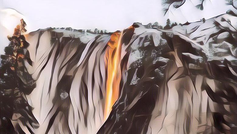 Menakjubkan! Amerika Punya Wisata Air Terjun ‘Api’ yang Kini Aktif Kembali