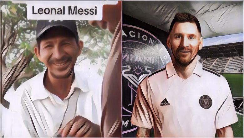 Viral Pedagang Cilok Ini Wajahnya Mirip Lionel Messi!