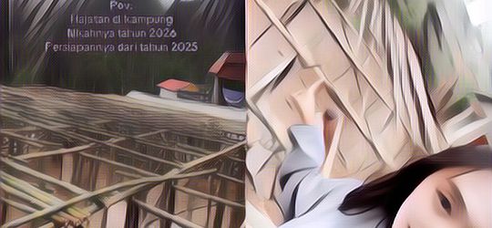 Viral Seorang Wanita Jawa Rela Bangun 'Gedung' Sendiri untuk Venue Pernikahan