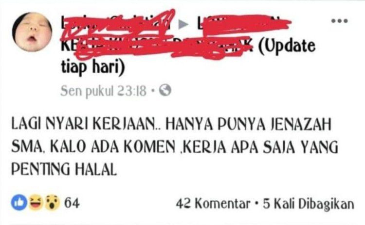 3. Eh, eh bentar, ini maksudnya gimana? mau ngelamar kerja ngapain bawa jenazah?