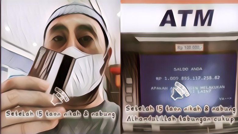 Heboh Pria Pamer Saldo Tabungan Rp1 Triliun Setelah 15 Tahun Nikah, Fakta Sebenarnya Bikin Elus Dada