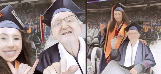 Viral Kakek Ini Lulus Kuliah Setelah Berusia 70 Tahun & Wisuda Bareng Cucu