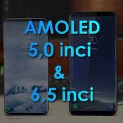 AMOLED 5,0 inci dan 6,5 inci