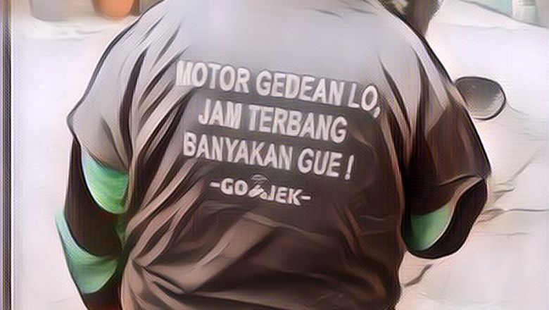 Lihat Deh Tulisan Lucu di Jaket Driver Ojol Ini, Bikin Penumpang Ngakak Abis