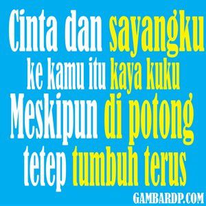 Cinta kamu ke doski kaya kuku?