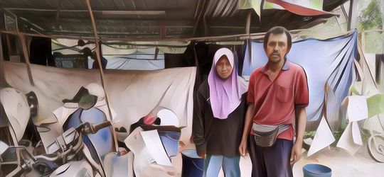 Serba Terbatas Gak Punya Rumah, Keluarga Ini Justru Sukses Sekolahkan 6 Anak Hingga Sarjana